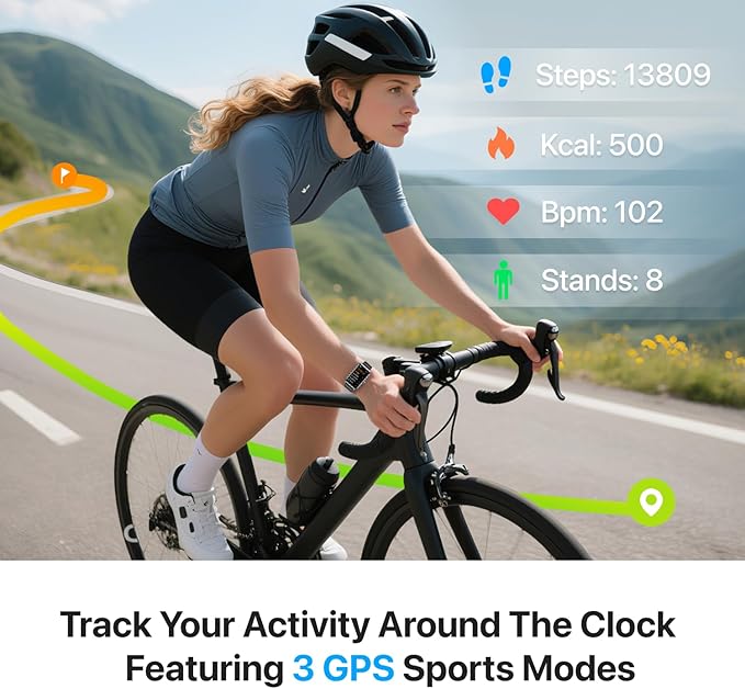 Fitness Tracker (Answer/Make Calls), Smart Watch with 24/7 Heart Rate, Blood Pressure, Sleep Tracking, 100+ Sport Modes, Calorie Step Counter for Walking IP68 Waterproof, Smart Watches for Women Men