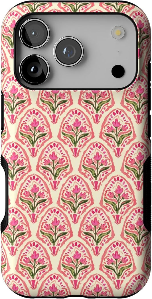 Casely iPhone 17 Pro Case | Tulip Tapestry | Jenna Palek x Casely | Bold Protective Design | Compatible with MagSafe