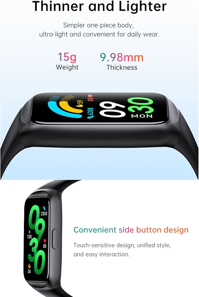 MEHRI Fitness Tracker - Smart Watch with 24/7 Heart Rate, Blood Pressure & Oxygen, Sleep & Stress Monitoring, IP68 Waterproof, Activity Tracker, Step Count, Calories, Distance & More (Pink)