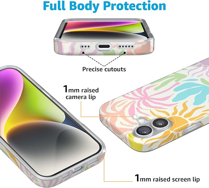 Casely iPhone 17 Case | Oasis | Pura Vida | Compatible with MagSafe | Classic Ultra Slim Design