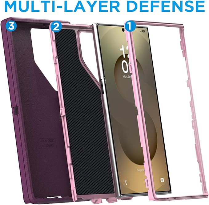 AICase for Samsung Galaxy S25 Ultra(6.9"),Heavy Duty Drop Protection Full Body Rugged Shockproof/Drop Proof/Dust Proof Military Protective Tough Durable Phone Cover for Galaxy S25 Ultra 2025_3