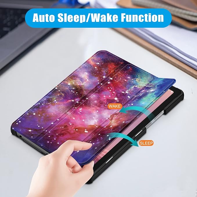 Case Compatible with Nook 9 Lenovo Tablet 2024/Lenovo Tab M9 9Inch Tablet TB310FU 2023 Lightweight Slim Stand Cover,Galaxy