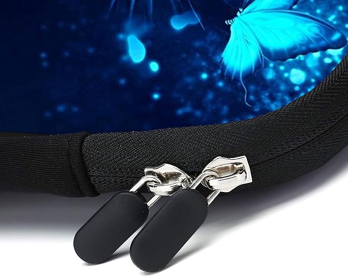 Laptop Sleeve Case 11.6" 12.1 Inch Neoprene Laptop Sleeve/Notebook Computer Pocket Case/Chromebook Case/Tablet Briefcase Carrying Bag Compatible For Men， Women ，boys， girls (blue cat)