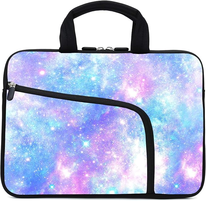 Neoprene Laptop Sleeve - Ultrabook & Chromebook Case - Fits Up to 12.2" - Two Pockets - For Men & Women - Apple, Samsung, Acer, HP, Dell