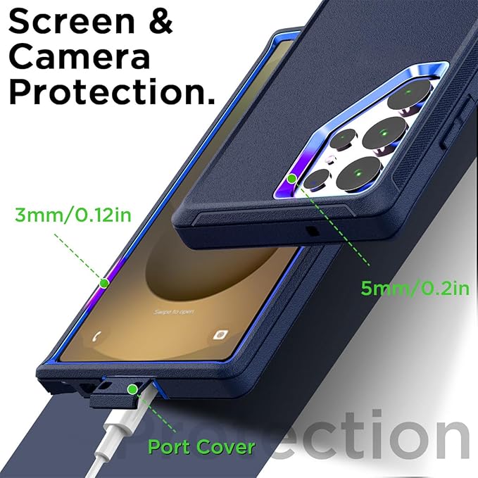 AICase for Samsung Galaxy S25 Ultra(6.9"),Heavy Duty Drop Protection Full Body Rugged Shockproof/Drop Proof/Dust Proof Military Protective Tough Durable Phone Cover for Galaxy S25 Ultra 2025_2