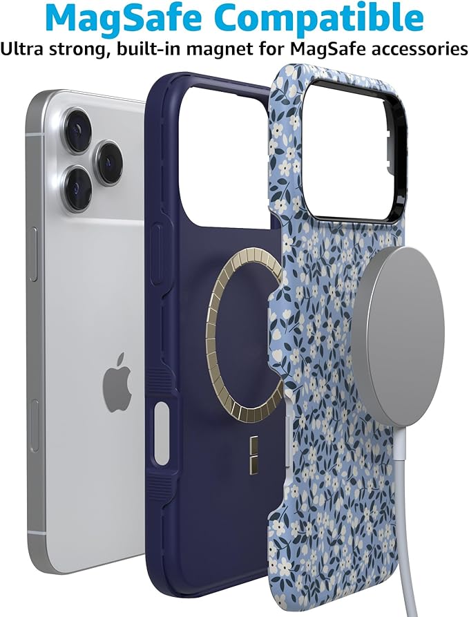 Casely iPhone 17 Pro Case | Picking Daisies | Cottagecore | Compatible with MagSafe | Bold Protective Design