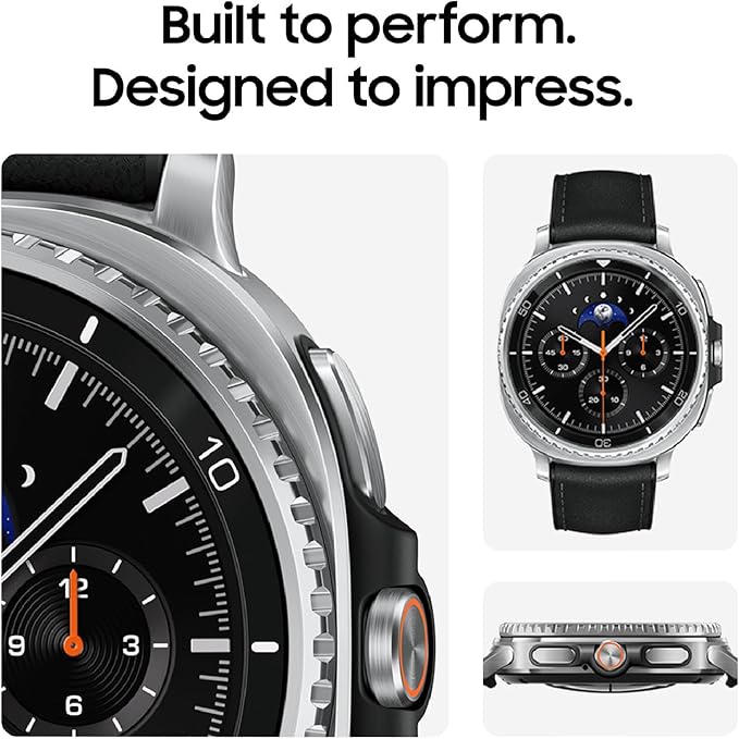 Samsung Galaxy Watch 8 Classic (2025) 46mm Bluetooth Smartwatch, Cushion Design, Rotating Bezel, Quick Button, Sleep Coaching, Running Coach, Energy Score, White [US Version, 2 Yr Warranty]