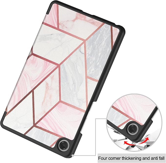 Case for Lenovo Tab One 8.7'' / Tab K9, Folding Folio Ultra-Thin PU Leather Stand Case Cover with Auto Wake/Sleep for Lenovo Tab K9 8.7 Inch Geometry