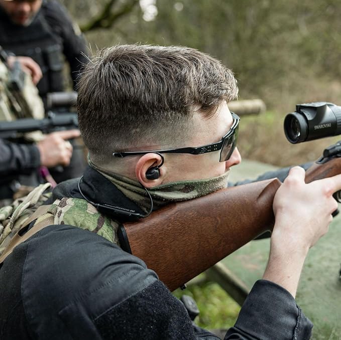 ISOtunes Sport ADVANCE BT 2.0 Shooting Ear Protection for Gun Range - Bluetooth Hearing Protection for Shooters, 26 dB Noise Reduction (NRR) Bluetooth Ear Protection, Electronic Shooting Ear Buds