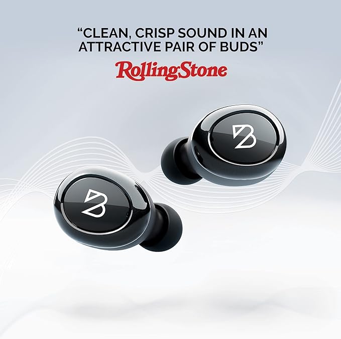 Back Bay Audio Duet 50 Pro – Sweatproof Wireless Bluetooth Earbuds, 130 Hour Long Battery Life for iPhone, Android, Mini Charging Case, TWS Headphones with Microphone, Gift for Runners