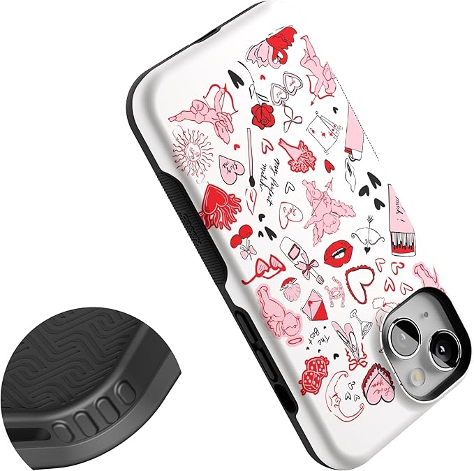 Casely iPhone 14 Case | Cupid's Touch | Collage | Compatible with MagSafe | Bold Protective Design