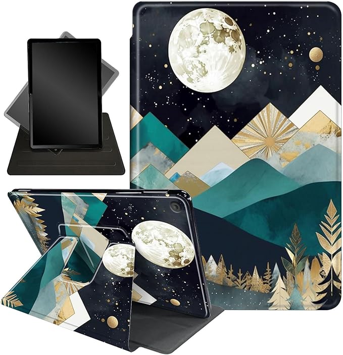 Case for Lenovo Tab M10 Plus 10.3", 360 Degree Rotating Folding Stand,with Auto Sleep/Wake Case for Lenovo Tab M10 Plus (2020 2nd Gen) TB-X606F/TB-X606X 10.3" FHD Tablet,Aesthetic Mountain Sunset
