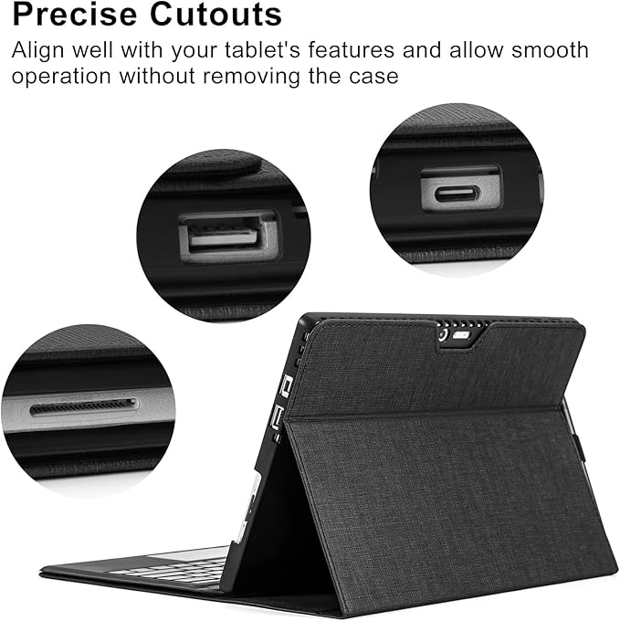 Omnpak Microsoft Surface Pro 7 Case,Protective Case for 12.3 Inch Surface Pro 7 Plus, Surface Pro 7, Surface Pro 6, Pro 5, Pro 4 Compatible with Type Cover Keyboard(Keyboard not Included)