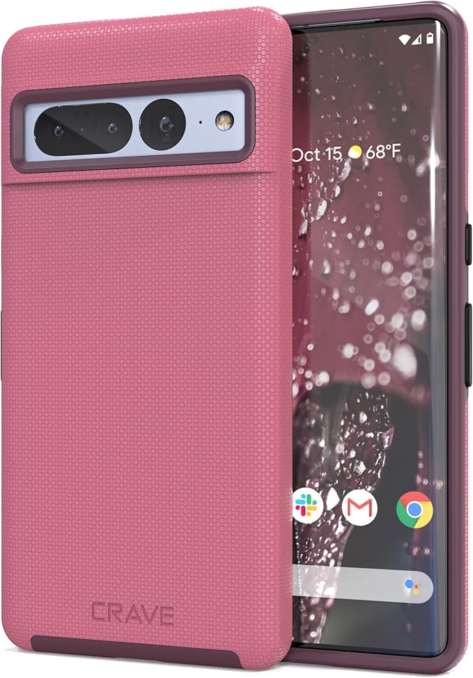 Crave Dual Guard for Google Pixel 7 Pro Case, Shockproof Protection Dual Layer Case for Google Pixel 7 Pro - Berry