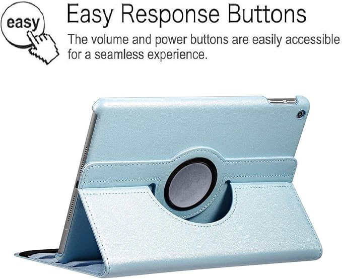 Case for Samsung Galaxy Tab A 10.1 2019, 360 Degree Rotating Stand Smart Case for Samsung Tab A 10.1 Inch Tablet [SM-T510/T515] 2019 Release (Sky Blue)