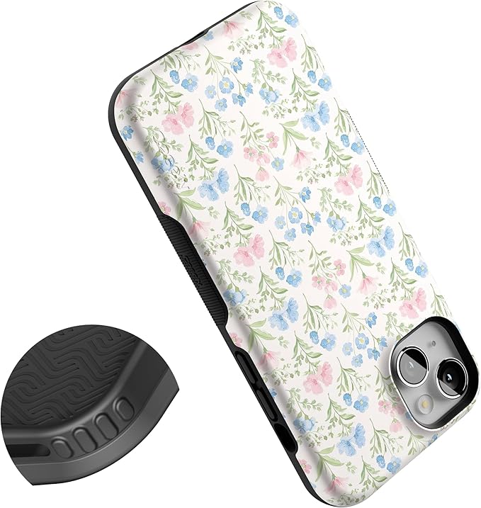 Casely iPhone 14 Case | Pastel Garden | Sunday Best | Compatible with MagSafe | Bold Protective Design