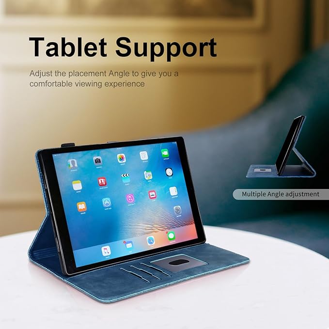 Case for Samsung Galaxy Tab A9 Plus 11 Inch 2023 Tablet Cover PU Leather Magnetic Closure Protective Card Slots Wallet for Samsung Galaxy Tab A9 Plus 11 Inch 2023 Blue