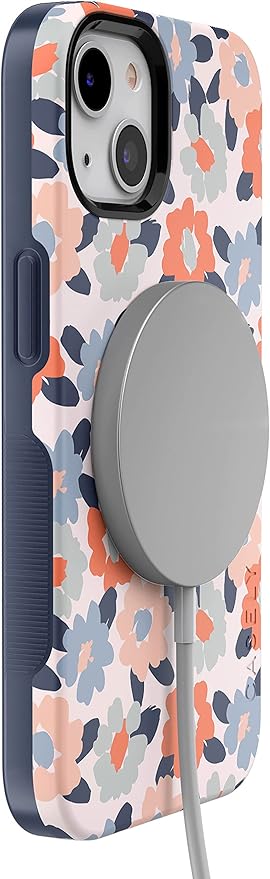 Casely iPhone 14 Case | Field of Flowers | Pastel Floral | Compatible with MagSafe | Bold Protective Design