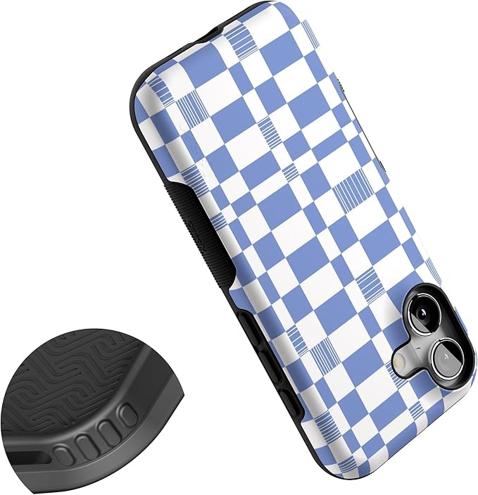 Casely iPhone 17 Case | Reality Check | Periwinkle | Bold Protective Design | Compatible with MagSafe