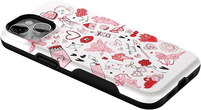 Casely iPhone 14 Case | Cupid's Touch | Collage | Compatible with MagSafe | Bold Protective Design