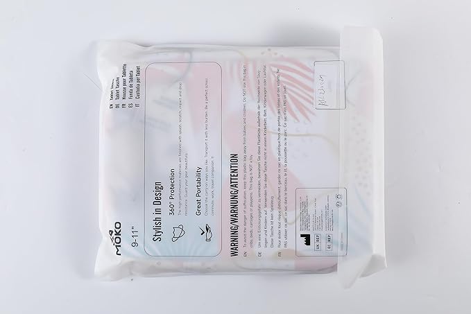 MoKo 9-11 Inch Tablet Sleeve Bag Handle Carrying Case with Shoulder Strap Fits 11inch iPad Air M3, iPad A16 2025, iPadPro 11", iPad109/8/7th Gen 10.2, Air 5/4th 10.9, Tab S8/S9 11",Purple Starry