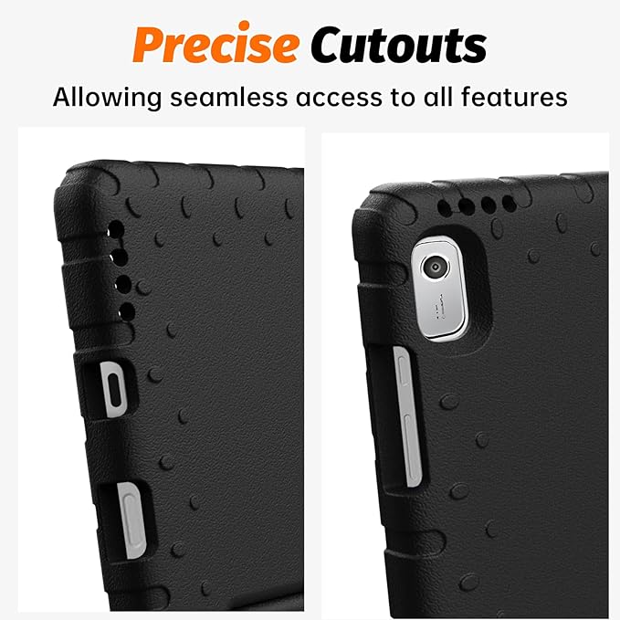 for Lenovo Tab M9 Case, New Kids Heavy Duty Cover with Convertible Handle Stand for Lenovo Tab M9 9.0 Inch 2023, Black