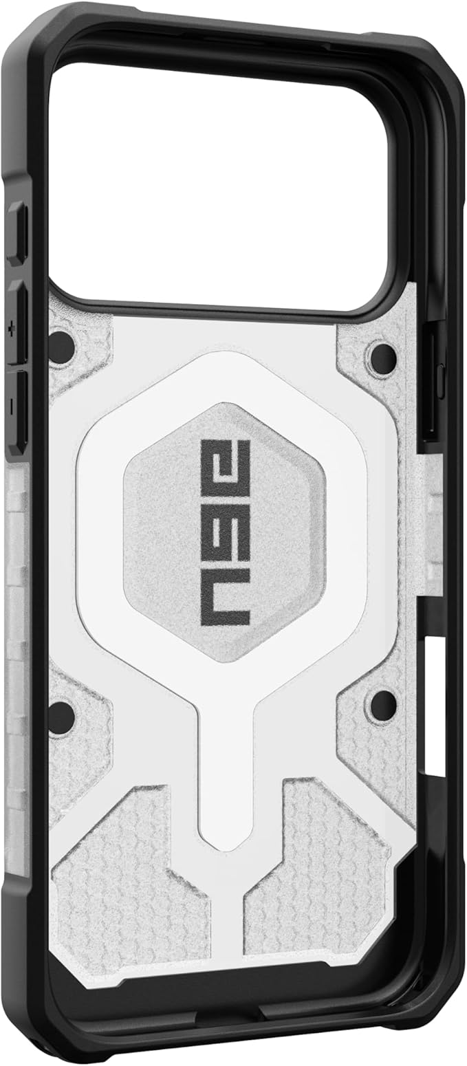 URBAN ARMOR GEAR UAG Designed for iPhone 17 Pro Max Case Pathfinder Clear - Compatible with MagSafe Military Grade Protective Cover, Ice/Silver