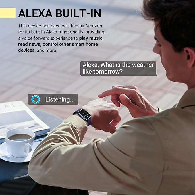 Smartwatch for Women/Men, Compatible with Android & iPhone, 1.8'' Fitness Tracker Watch with Alexa, Call & Notification Alerts, Heart Rate & Sleep Monitor, 120 Sports Modes, Waterproof Smart Watch