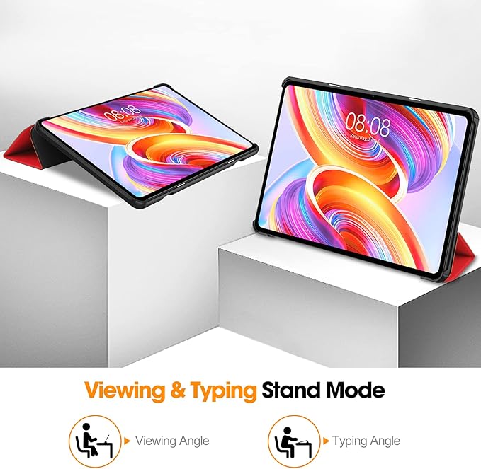 Case for TECLAST T50 11.0 inch Tablet, Folding Folio Ultra-Thin PU Leather Stand Case Cover for TECLAST T50 11.0 inch Red