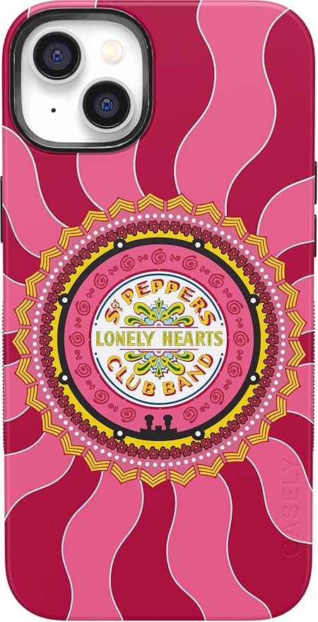 Casely iPhone 14 Case | Beatles | Lonely Hearts Club | SGT. Pepper's | Compatible with MagSafe | Bold Protective Design