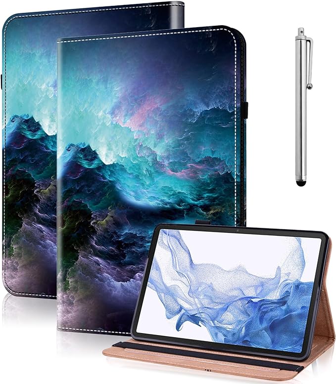 Case for Lenovo Tab M9 Cover 9.0 inch (TB-310FU,2023 Released),PU Leather Flip Stand Case with Elastic Band for Lenovo Tab M9 Tablet - Starry Sky