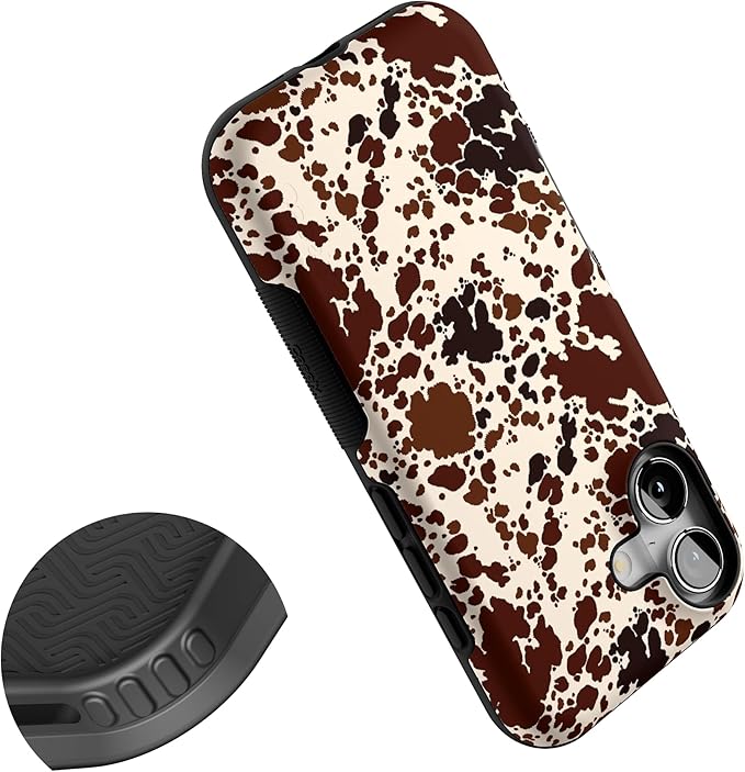 Casely iPhone 17 Case | Cowgirl Envy | Cow Print | Bold Protective Design | Compatible with MagSafe