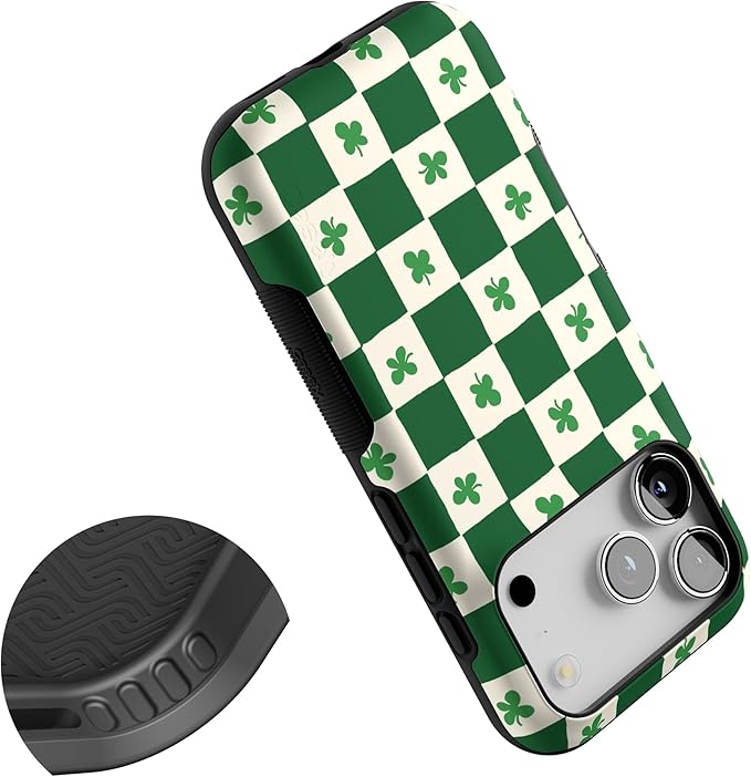 Casely iPhone 17 Pro Case | Lucky You | Shamrock | Bold Protective Design | Compatible with MagSafe