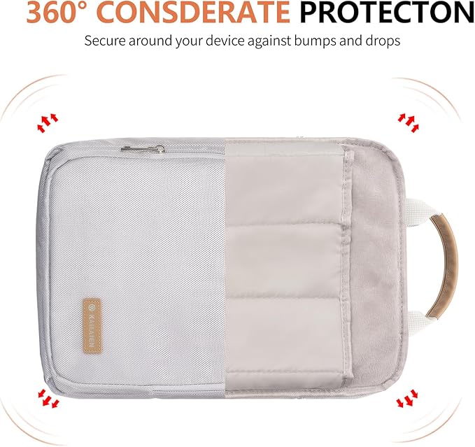 13.3-14 Inch Laptop Sleeve Bag, Laptop Bag for 14'' MacBook Pro M4 2024,14'' MacBook Pro M3&M2&M1 2023/2021, 13.6/13'' New MacBook Air M3/M2 2024/2022,Tab S8 Ultra 14.6",with Shoulder Strap(Silver)