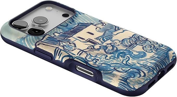 Casely iPhone 17 Pro Case | Van Gogh | Landscape with Houses | Bold Protective Design | Compatible with MagSafe