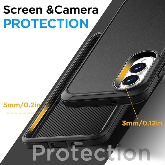 AICase Belt-Clip Holster Case for Samsung Galaxy S25 Edge 6.65",Heavy Duty Drop Protection Full Body Rugged Shockproof/Drop Proof/DustProof Military Grade Tough Durable Cover for S25 Edge 2025