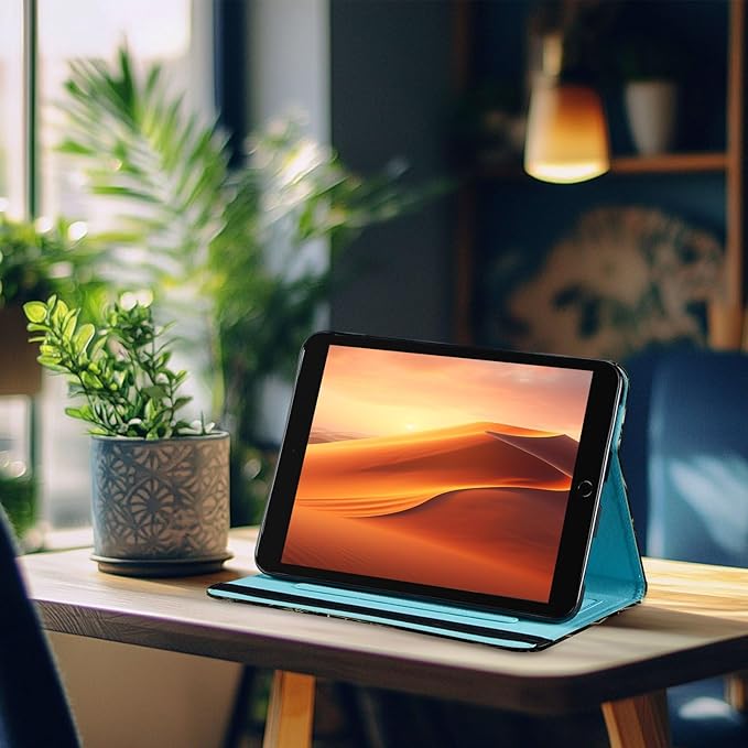 Case for Samsung Galaxy Tab S9 FE 5G 10.9 Inch/Galaxy Tab S9 11 Inch 2023,Card Slot PU Leather TPU Case Pen Holder Auto Wake Sleep,Deer in Tree Forest