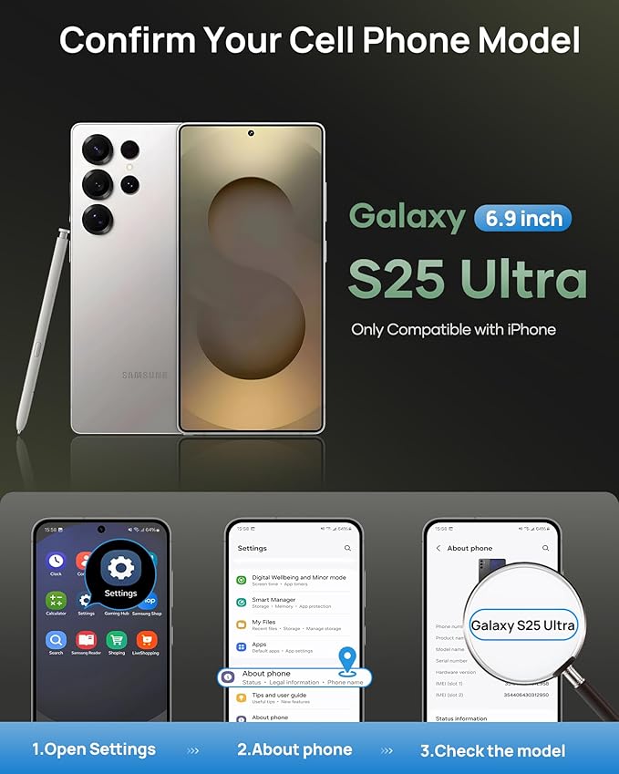 for Samsung Galaxy S25 Ultra Case, Built-in Card Holder & Stand & Lens Cover, Military Grade Drop Tested Soft Silicone Edge Rugged Protective Wallet Phone Case for S25 Ultra 6.9" 2025, Red