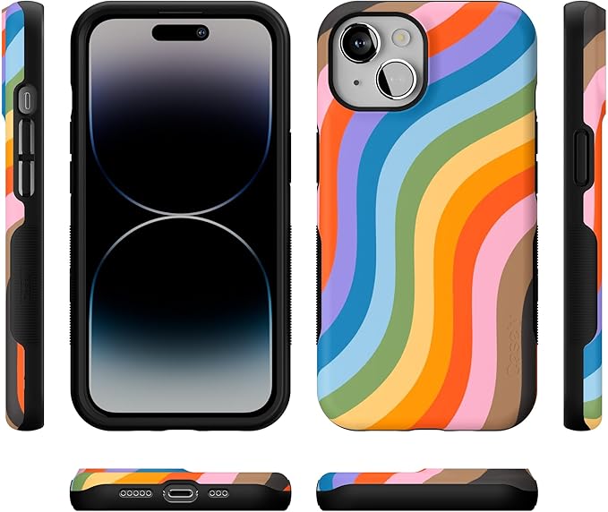 Casely iPhone 14 Case | Love for All | Rainbow Pride | Compatible with MagSafe | Bold Protective Design