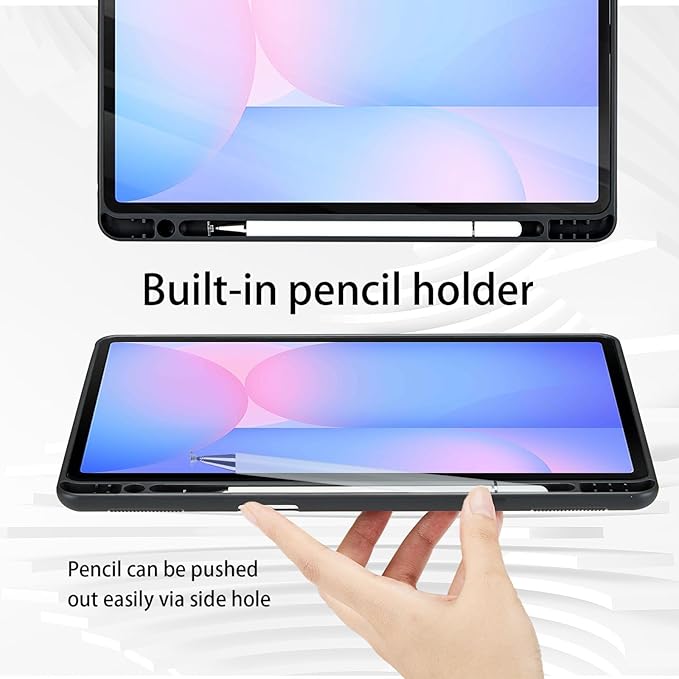 Case for Samsung Galaxy Tab S10 FE Plus 13.1-Inch 2025 - Model SM-X620/SM-X626B with S Pen Holder and Pocket, PU Leather Business Folio Stand Cover for Galaxy S10 FE+, Brown