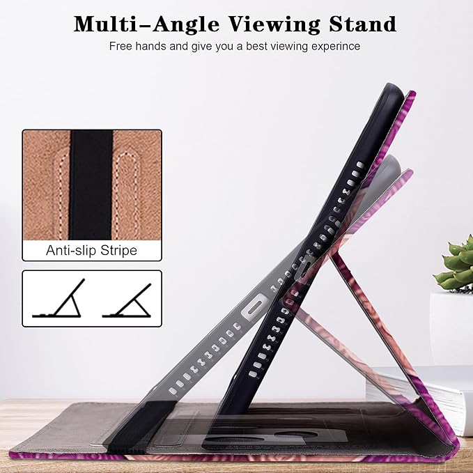 Case for Lenovo Tab M9 Cover 9.0 inch (TB-310FU,2023 Released), Premium PU Leather Flip Stand Case with Elastic Band/Card Slots/Pen Holder for Lenovo Tab M9 Tablet - Colorful Butterfly