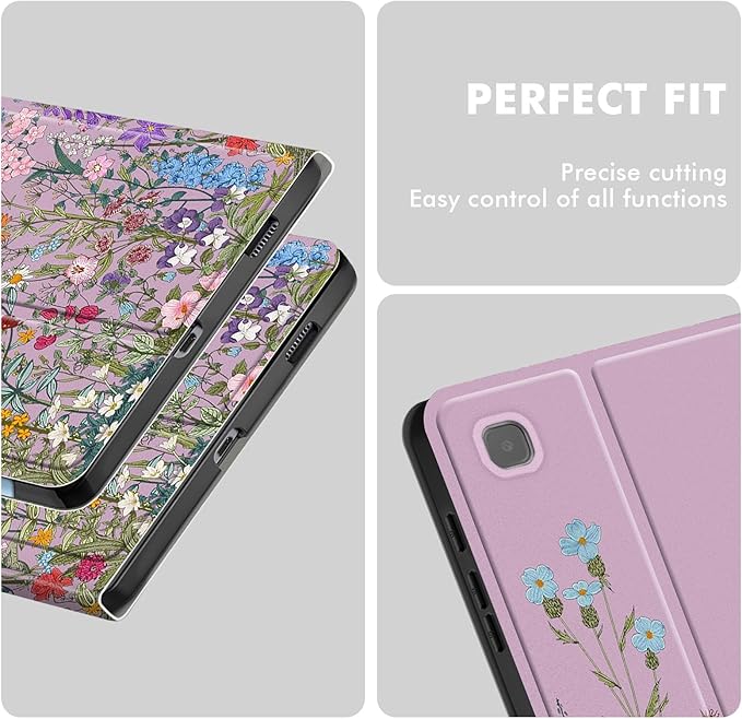 Case for Samsung Galaxy Tab S6 Lite 10.4 Inch 2024/2022/2020 with S Pen Holder, Multi-Angle Viewing Soft TPU Back Cover with Pocket Auto Wake/Sleep.