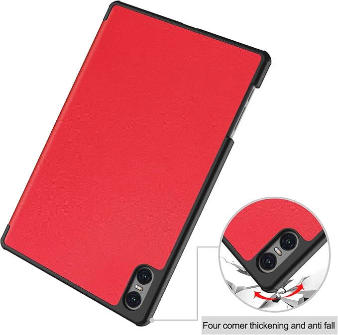 Case for TECLAST T50 Pro 11 inch Tablet, Folding Folio Ultra-Thin PU Leather Stand Case Cover for Teclast T50 Pro Red