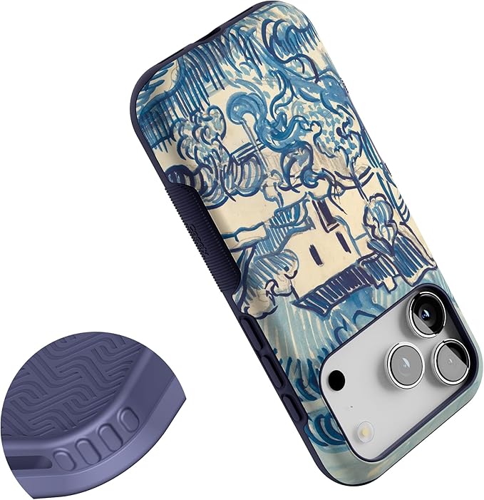 Casely iPhone 17 Pro Case | Van Gogh | Landscape with Houses | Bold Protective Design | Compatible with MagSafe