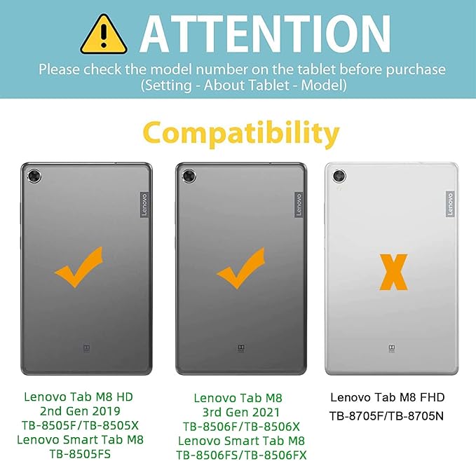 TSQQST Case for Lenovo Tab M8 3rd Gen 2021 TB-8506F TB-8506X for Kids w/Sand | Heavy Duty Rugged Case for Lenovo Tab M8 HD Tablet 2nd Gen 2019 TB-8505F TB-8505X/ Smart Tab M8 TB-8505FS w/Strap-Black