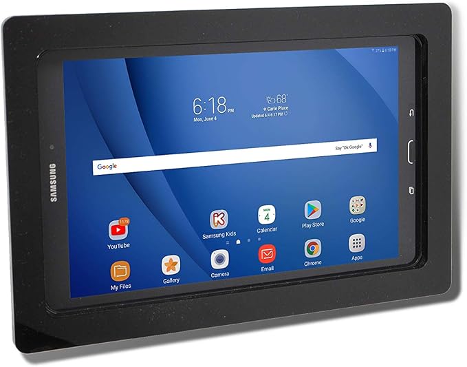 TABcare Security Anti-Theft Acrylic VESA Enclosure for Samsung Galaxy 10.5" Tablet with Wall Mount Kit (Black, TAB S4 10.5)