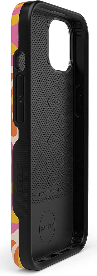 Casely iPhone 14 Case | Tropical Color Splash | Abstract Retro Girly | Compatible with MagSafe | Bold Protective Design