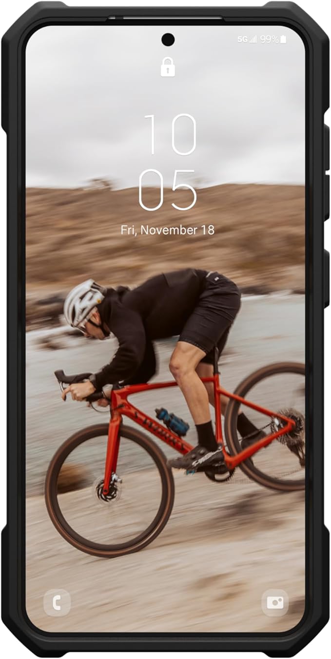 URBAN ARMOR GEAR UAG Designed for Samsung Galaxy S25 Case 6.2" Essential Armor - Compatible with Magnetic Charging Rugged Military Drop Tested Anti-Slip Protective Cover, Black