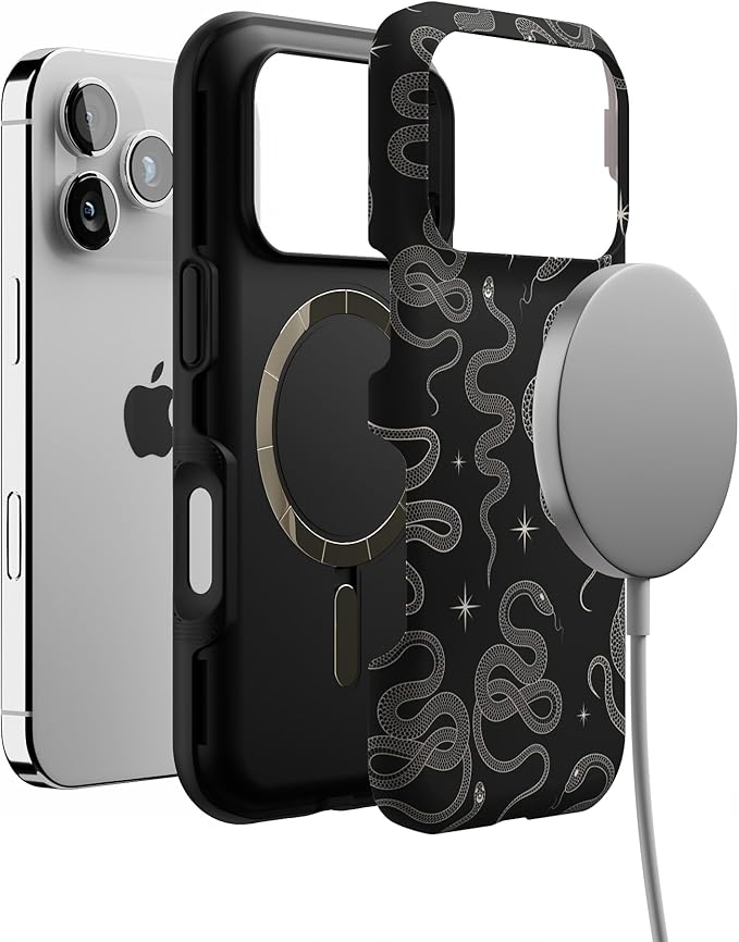 Casely iPhone 17 Pro Case | We're Ready for It | Black Serpent | Bold Protective Design | Compatible with MagSafe