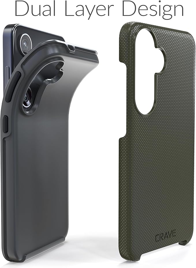 Crave Dual Guard for Samsung Galaxy S24 Case, Shockproof Protection Dual Layer Case for Samsung Galaxy S24 - Sage
